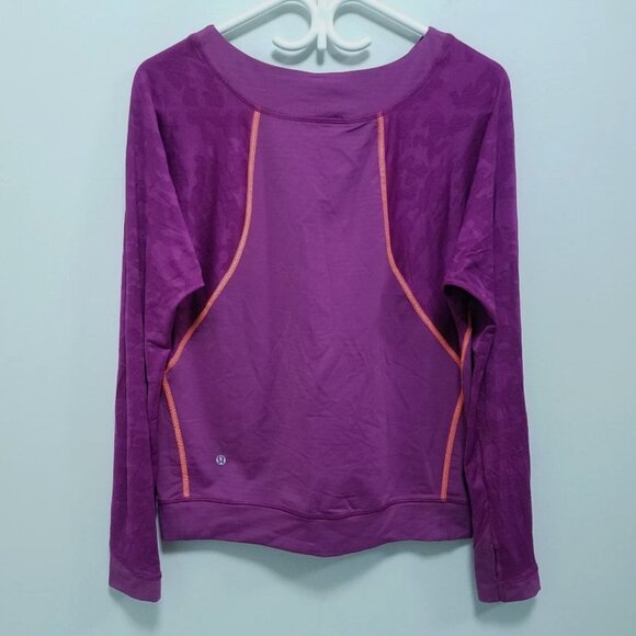 Lululemon Run For Days Sweater Regal Plum Luxtreme Light Size Large 10 Medium 8 - Picture 3 of 5